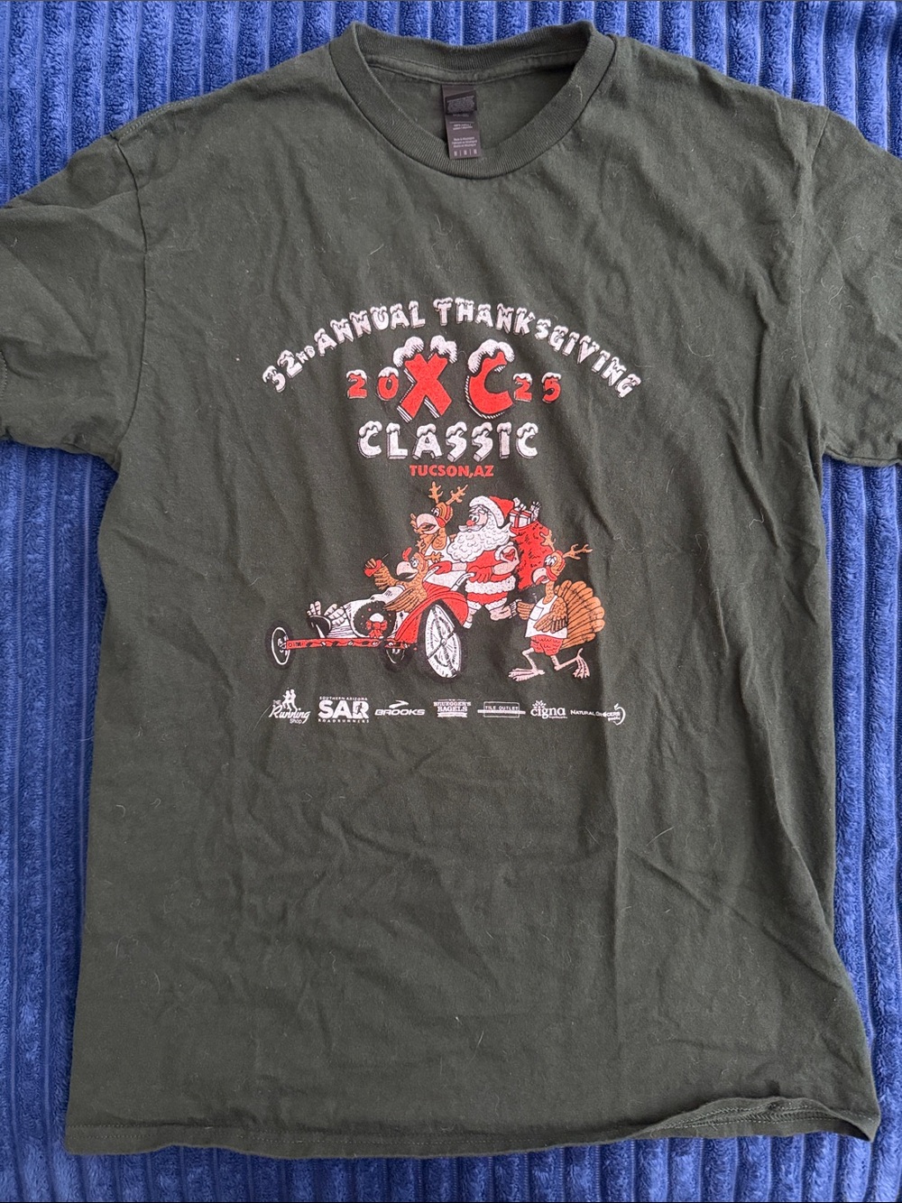 33rd Annual Thanksgiving Graphic Tee - Dark Green